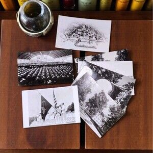 Set 9 Vintage US Merchant Marine Academy NY Postcards B&W Unused Patriotic